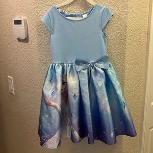 H&M Disney Frozen Satin Shirt Dress